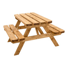 Wooden Picnic Table  4 Seater Rectangular Kids 850x450x550 mm Heavy Duty Solid.