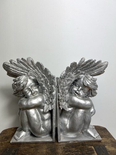 Vintage silver angel cherub - vintage,