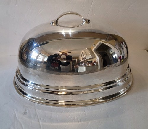 Large vtg silverplate meat - large,