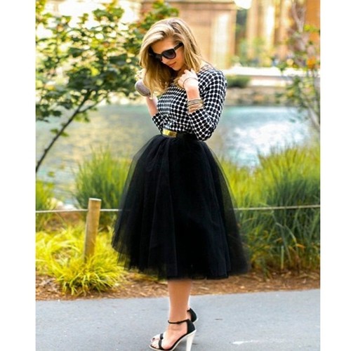 Custom layer midi tulle - midi,