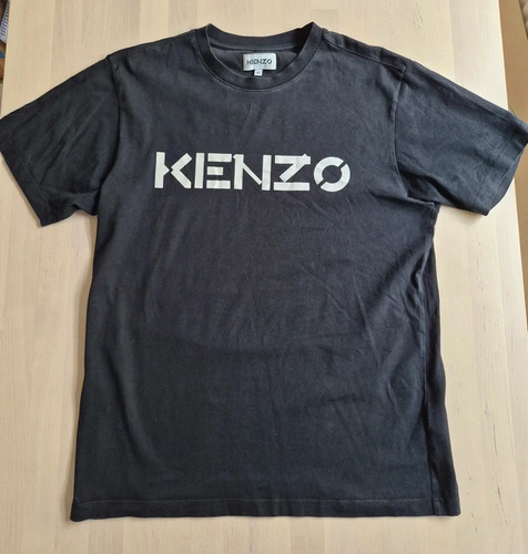 Kenzo logo shirt black white - kenzo,