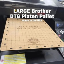 Large Brother GTX DTG Platen Pallet – 16.5" x 18.5" for oversized prints