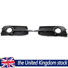 Left+Right Front Bumper Fog Light Grille Cover For Audi A1 8X S-Line 2010-2014