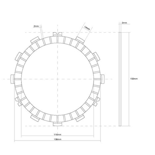 Single clutch disc fcc for - disc,