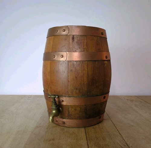 Vintage oak barrel antique - barrel,