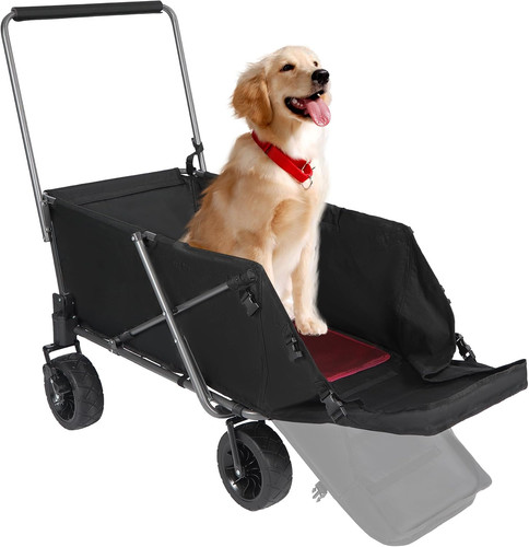 Folding dog trolleys cart with - folding,