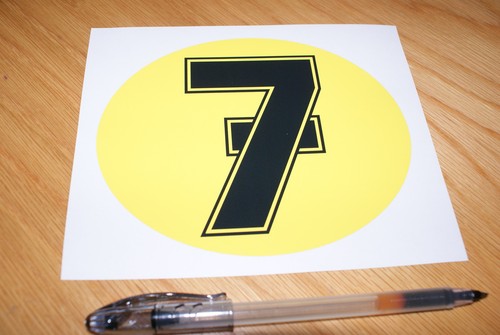 Barry sheene number - 7, decal
