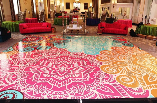 Mehndi floor graphics - floor,
