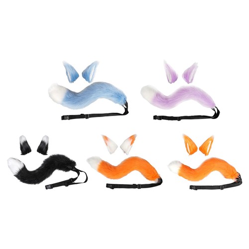 Fox ears and tail set - and, animal
