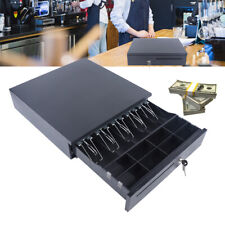 Heavy Duty POS Cash Drawer Register 5 Bills 8 Coins Removable Cash Tray Till Box