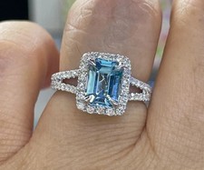 2Ct Emerald Cut Simulated