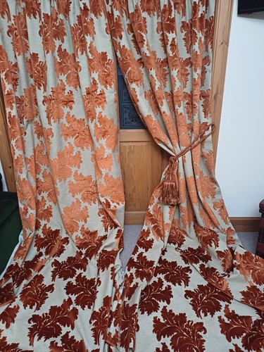 Bespoke flock velvet - bespoke, curtains