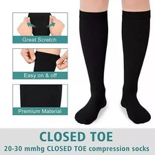 NHS COMPRESSION FLIGHT SOCK TRAVEL ANTI SWELLING FATIGUE SPORT SUPPORT STOCKINGS