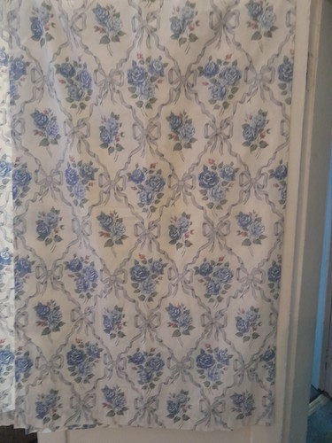 Pair blue white floral - blue/white,