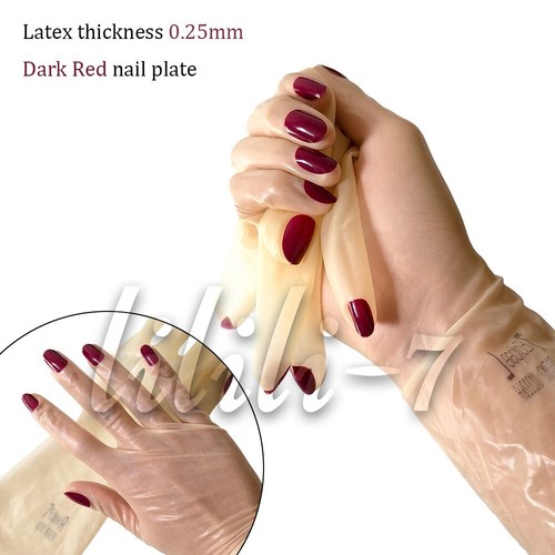 Transparent latex gloves with - latex,