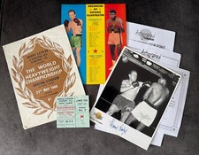 MUHAMMAD ALI v HENRY COOPER 1966 ORIGINAL TICKET, PROGRAMME, AUTOGRAPH - BOXING