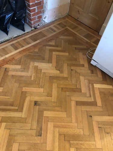 Reclaimed oak parquet flooring - reclaimed,