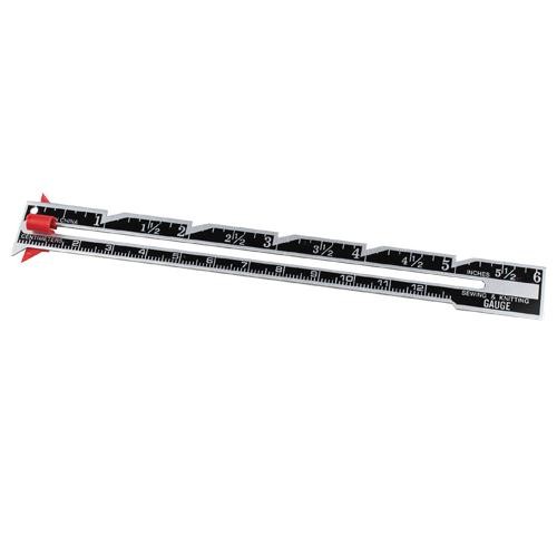 Sewing knitting ruler with - &,
