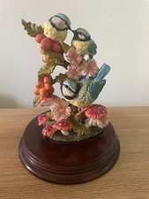 Leonardo Collection Nature Studies 3 Blue Tits Bird Family Ornament Figurine