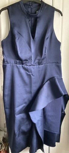 Coast navy satin sleeveless - coast,