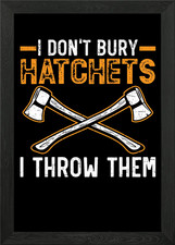 Axe Throwing Hatchet Framed