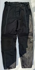 Frank Thomas Lady Rider Black Waterproof Textile Biker Trousers Small W30-32 L30