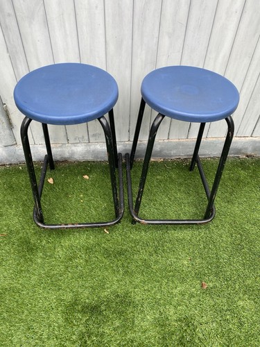 Vintage school stools - vintage, stools.