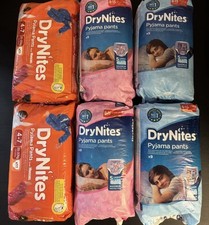Vintage Drynites 6x Packets (Mixed Sizes)