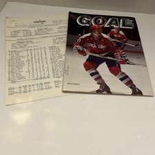 3/29/80 NHL Goal Magazine Washington Caps Vs Phila. Flyers Rolf Edberg Cover