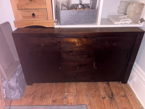 Solid oak sideboard rustic - solid, |