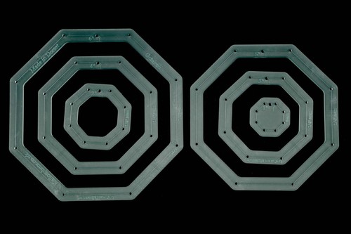 Set six acrylic octagon - acrylic,