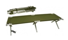 US Army Military Field Bed Aluminum Field Cot Olive NSN 7105-00-935-0422
