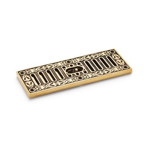 Aged solid cast - cast, brass