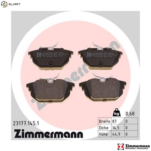 Brake pad set disc - brake,