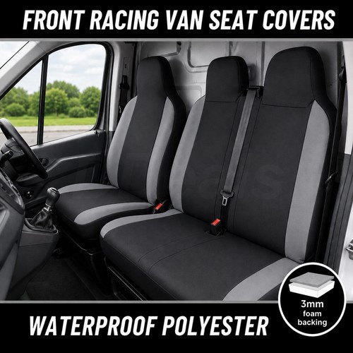 Van seat covers black - van,