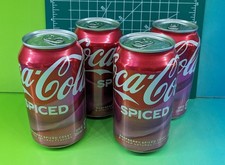 Coca Cola Spiced - Lot of Four Sealed 12 oz Cans