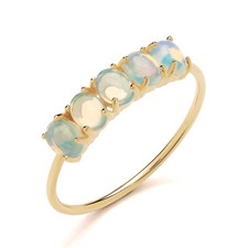 9ct Yellow Gold Natural Opal 5