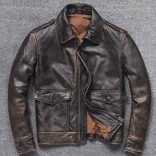 Mens Vintage A2 Bomber AIR
