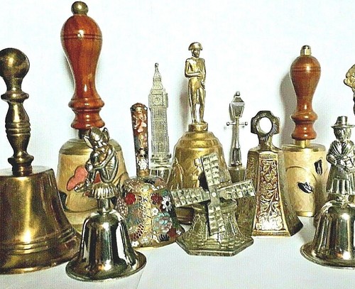 Vintage brass bells ornate - vintage, &