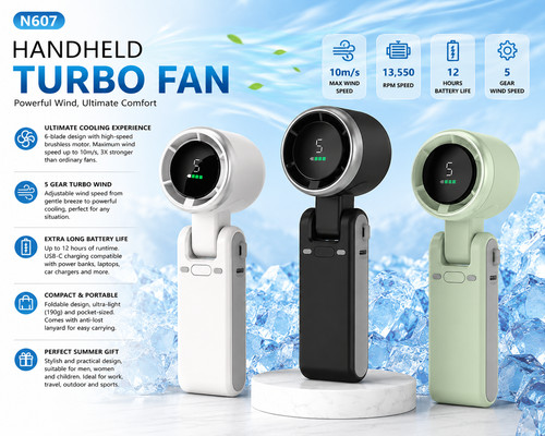 Portable fan strong wind hand - portable,