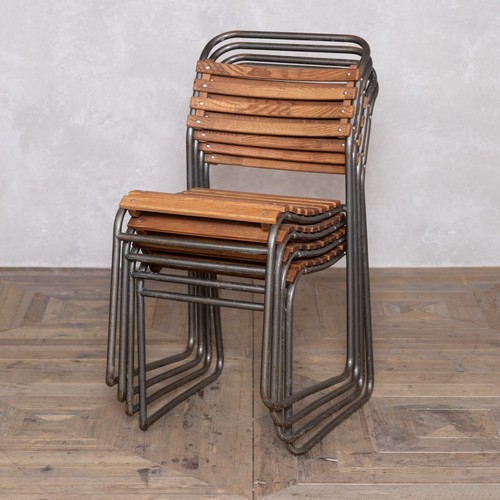 Vintage stacking chairs - vintage, with