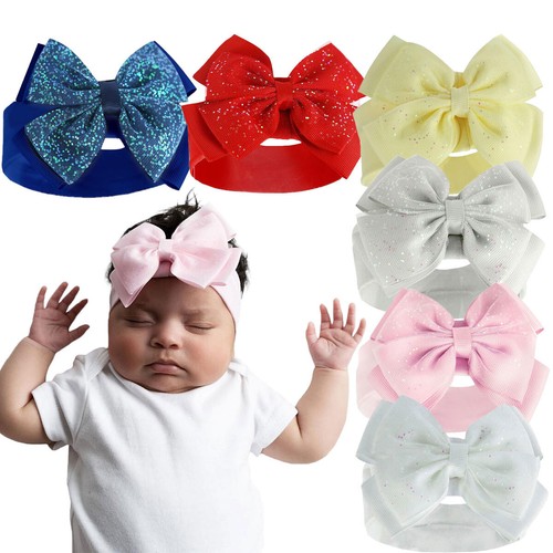 Baby girl headband bow - headband, sparkle