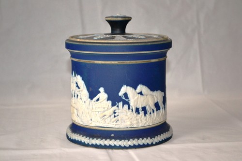 Antique adams jasperware blue - jasperware,