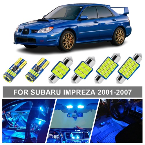 Blue led interior light - 4x,