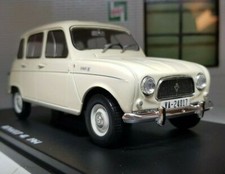 Renault 4 4L 1964 White/Cream Diecast V Detailed G LGB 1:24 Scale Model Car
