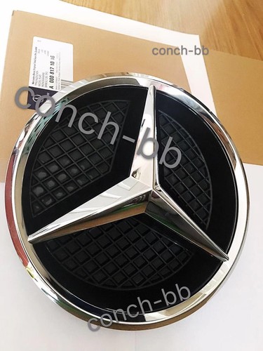 Front grille chrome star badge - front,