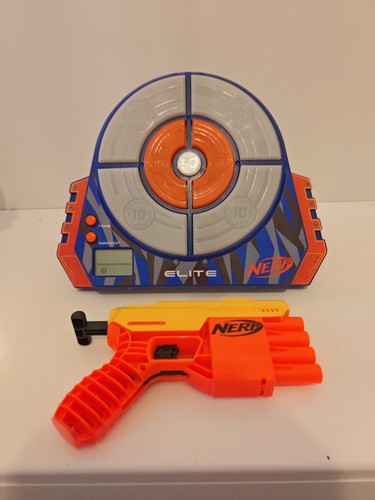 Nerf gun target practice - gun, and