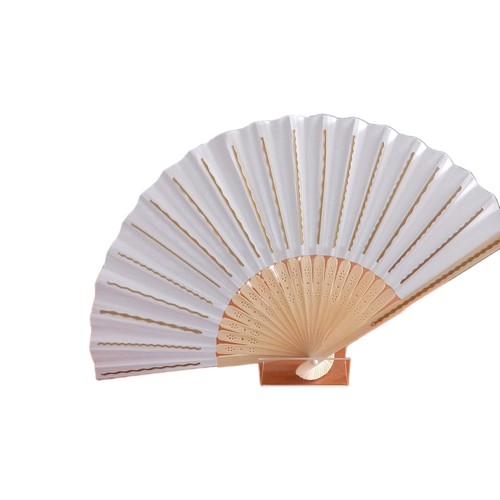 Handheld wood and paper fans - and,