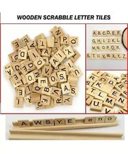200pcs Wooden Scrabble Tiles