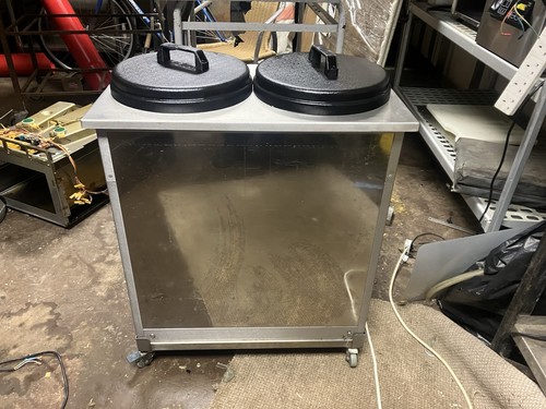 Plate warmer lowerator - warmer, mobile